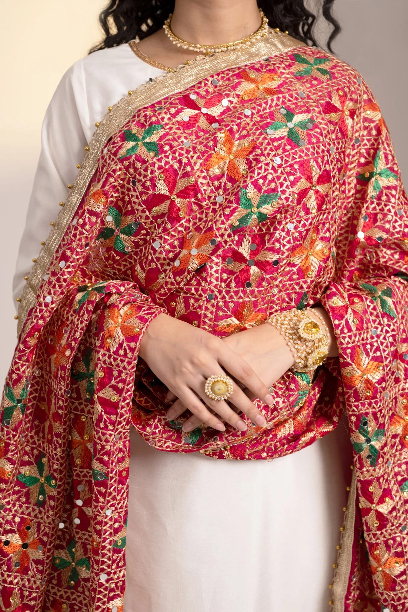 Punjabi Phulkari Suit